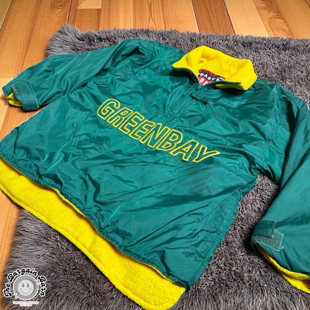 Rare Vintage 90s French Toast Greenbay Kids Youth Size 5 Warm Windbreaker Jacket - Picture 2 of 5